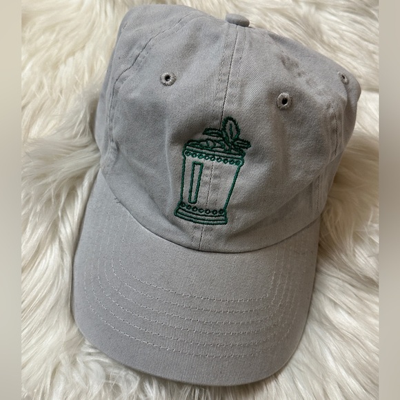 OLD FORESTER MINT JULIP EMBROIDERED ADJUSTABLE STRAP BACK HAT CAP 100% COTTON - Picture 2 of 9